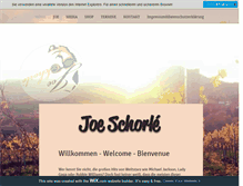 Tablet Screenshot of joeschorle.de